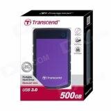 Ổ cứng di động Transcend StoreJet H3 500GB (Tím)