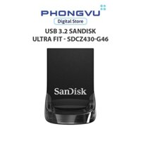 ổ cứng di động/ USB 3.1 Sandisk Ultra Fit 16GB/32GB/64GB/128GB - SDCZ430-G46 - Bảo hành 60 tháng