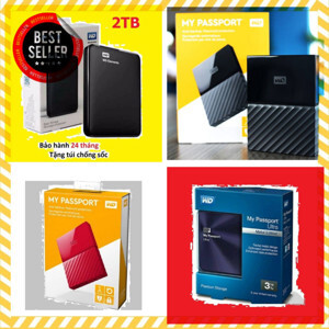 Ổ Cứng Di Động External HDD WD 1TB My Passport Metal 2.5 WDBTYH0010BCG (Vàng)