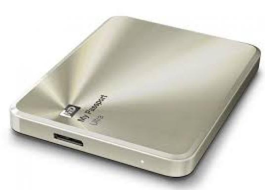 Ổ Cứng Di Động External HDD WD 1TB My Passport Metal 2.5 WDBTYH0010BCG (Vàng)