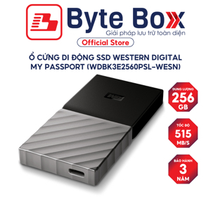 Ổ cứng di động WD My Passport SSD 256GB WDBK3E2560PSL