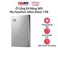 Ổ Cứng Di Động WD My PassPort Ultra Silver 1TB màu bạc 2.5 inch WDBC3C0010BSL-WESN