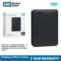 Ổ cứng di động Western Digital WD HDD EXTERNAL HARDDISK HARD Elements 2.5" 2TB - WDBU6Y0020BBK