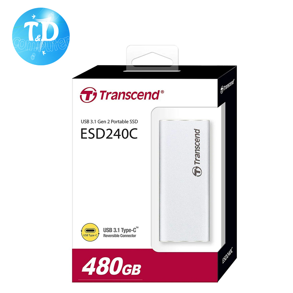 Ổ cứng gắn ngoài SSD Transcend 480GB (TS480GESD240C)