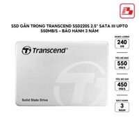 Ổ cứng gắn trong 240GB SSD 220S 2.5" Transcend TS240GSSD220S -Bảo hành 3 năm