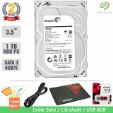 Ổ cứng gắn trong Desktop HDD Seagate 1TB SATA 6Gb/s - Tặng: Cáp Sata USB 8GB Lót Chuột