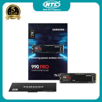 Ổ cứng gắn trong SSD 1TB Samsung 990 Pro PCIe M.2 2280 Gen 4.0 x4 NVMe V-NAND - model MZ-V9P1T0 (Đen)