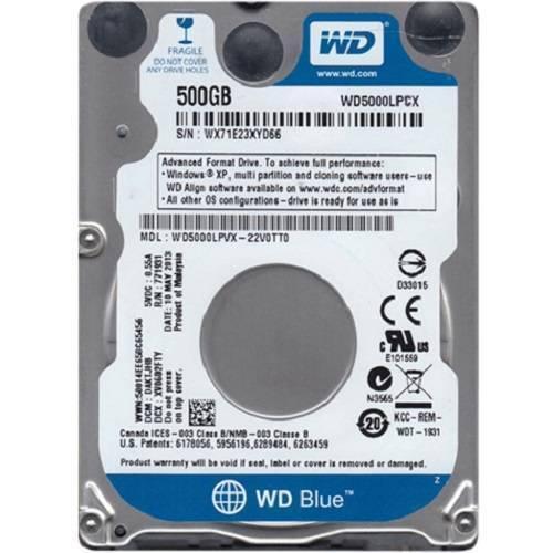 Ổ cứng HDD 2.5" Notebook WD Blue WD5000LPCX 500GB