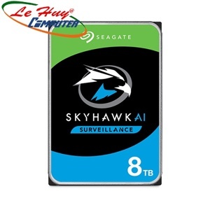 Ổ Cứng HDD 3.5" Seagate Skyhawk AI 8TB 7200RPM SATA 3 256MB Cache (ST8000VE001)