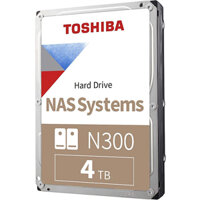 Ổ Cứng HDD 3.5 Toshiba N300 4TB NAS SATA 7200RPM 128MB Cache HDWQ440UZSVA - Hàng Chính Hãng