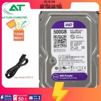 Ổ Cứng HDD 500G WD Tím Chuyên Camera - WD 500G - HDD 500G ( Tặng kèm Dây Sata )