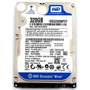 Ổ cứng HDD Hitachi dành cho laptop  320GB/ SATA2/5400rpm