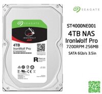 Ổ cứng HDD NAS Seagate Ironwolf PRO 4TB 7200rpm 256MB - ST4000NE001