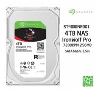 Ổ cứng HDD NAS Seagate Ironwolf PRO 4TB 7200rpm 256MB - ST4000NE001