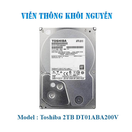 Ổ cứng HDD Toshiba AV DT01ABA200V 2TB 5700rpm