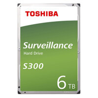 Ổ Cứng HDD Toshiba S300 3.5 6TB Surveillance 256MB 7200rpm SATA3 HDWT360UZSVA - Hàng Chính Hãng