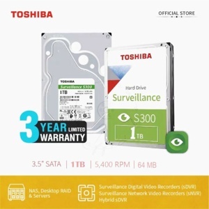 Ổ cứng HDD Toshiba V300 Video Streaming HDWU110UZSVA - 1TB