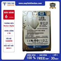 Ổ cứng HDD WD Blue 1TB 2.5 inch SATA3 128Mb Cache 5400RPM