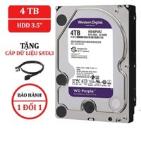 Ổ cứng HDD WD Purple 4TB 3.5 inch, 5400RPM, SATA, 64MB Cache - Bảo hành 1 đổi 1