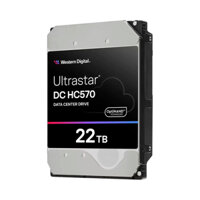 Ổ CỨNG HDD WD ULTRASTAR 22TB 3.5 INCH SATA3 DC HC570 (WUH722222ALE6L4) – HÀNG CHÍNH HÃNG