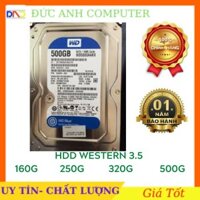 Ổ cứng HDD WESTERN  160GB/ 250GB/ 320GB/ 500GB (Hàng Tháo Máy Bộ- mới trên 90%) - Bảo hành 12 tháng 1 đổi 1