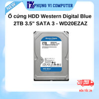 Ổ cứng HDD Western Digital Blue 2TB 3.5" SATA 3 - WD20EZAZ - Hàng chính hãng - Bảo hành 2 năm