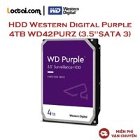 Ổ cứng HDD Western Digital Purple 4TB WD42PURZ (3.5"SATA 3) - Hàng chính hãng new 100%