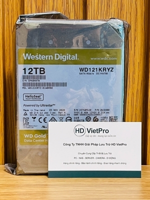 Ổ cứng HDD Western WD Gold WD121KRYZ 12TB