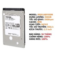 Ổ cứng lắp trong Laptop 500GB 5400rpm SATA3 - 2.5" Toshiba FPT