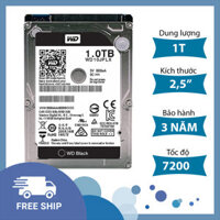 Ổ cứng Laptop Western 1Tb Black – 7200 rpm