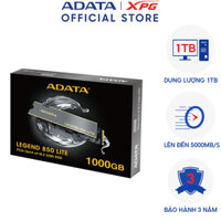 Ổ Cứng Lưu Trữ Máy Tính - SSD ADATA LEGEND 850 LITE PCIe Gen4 x4 M.2 2280 1TB ( Tản Nhiệt Rời )