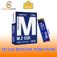 Ổ cứng M2 SSD Biostar 256GB Nvme M760 Gen 3x4 Upto 3200/1300 Mbps - Hàng chính hãng