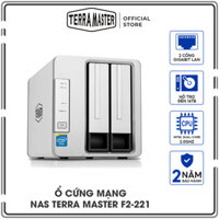 Ổ cứng mạng NAS Terra Master F2-221 Dual-Core - 2 khay ổ cứng Hàng chính hãng