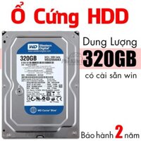 ổ cứng máy tính hdd 320gb WD cài sẵn win bảo hành 2 năm