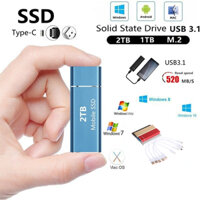 Ổ Cứng Ngoài mini ssd 60tb 2tb 128tb usb3.1 type-c Tốc Độ Cao