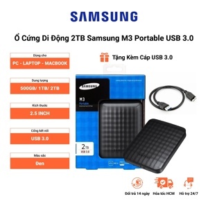Ổ cứng cắm ngoài Samsung M3 Slimline 2TB USB 3.0 Portable