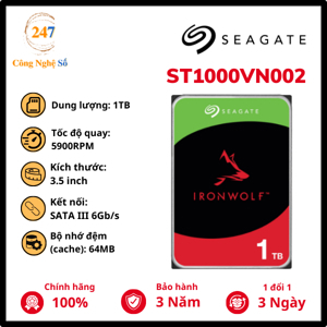 Ổ Cứng Seagate IronWolf 3TB