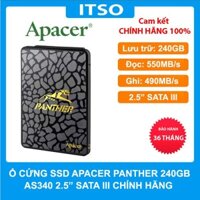 Ổ cứng SSD 240GB Apacer Panther AS340 SATA 3 chính hãng