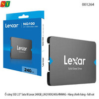 Ổ cứng SSD 2.5" Sata III Lexar 240GB_LNQ100X240G-RNNNG - Hàng chính hãng - Full vat