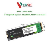 Ổ cứng SSD Apacer AS2280P4 M.2 NVMe / PCIe Gen 3 x4 ( 1 khe ) 256GB / 512GB / 1TB - Tem Vĩnh Xuân ( SPC ) phân phối