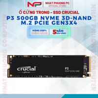 Ổ cứng SSD Crucial P3 500GB NVMe 3D-NAND M.2 PCIe Gen3 x4 CT500P3SSD8