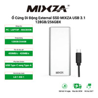 Ổ Cứng SSD Di Động External MIXZA USB 3.1 256GB /128GB phanphoisitoanquoc2020