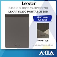 Ổ cứng SSD di động Lexar SL200 2TB Portable USB Type C 3.1 550MBs - Hàng Chính Hãng