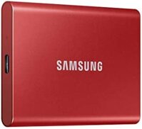 Ổ cứng SSD di động Samsung T7 - 500 GB - USB 3.2 Gen.2 màu đỏ ánh kim (MU-PC500R/WW)