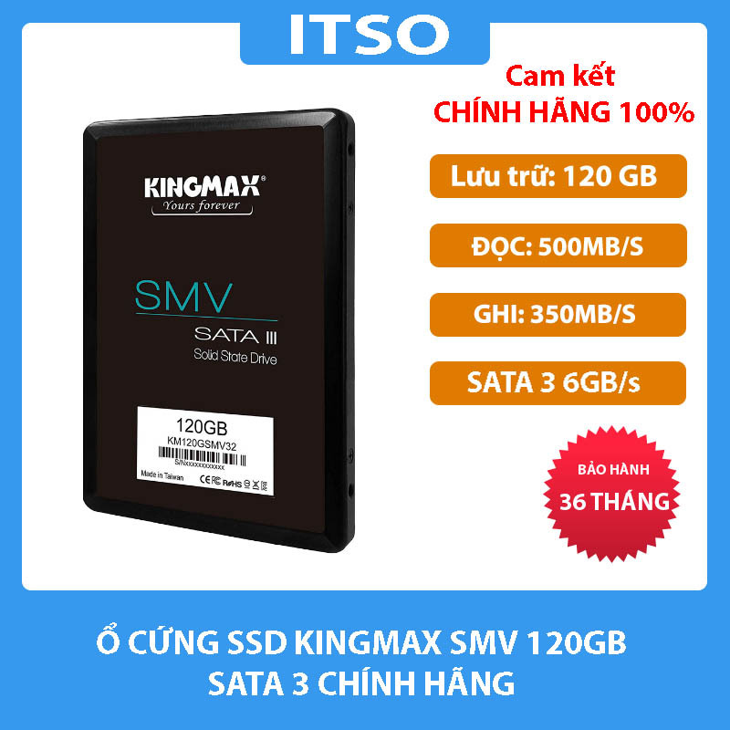 Ổ cứng SSD KingMax SMV32 120GB Sata