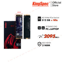 Ổ cứng SSD KingSpec 512GB cài sẵn Win 10 , M2 PCIe NVMe  NE 512G - Hàng Chính Hãng