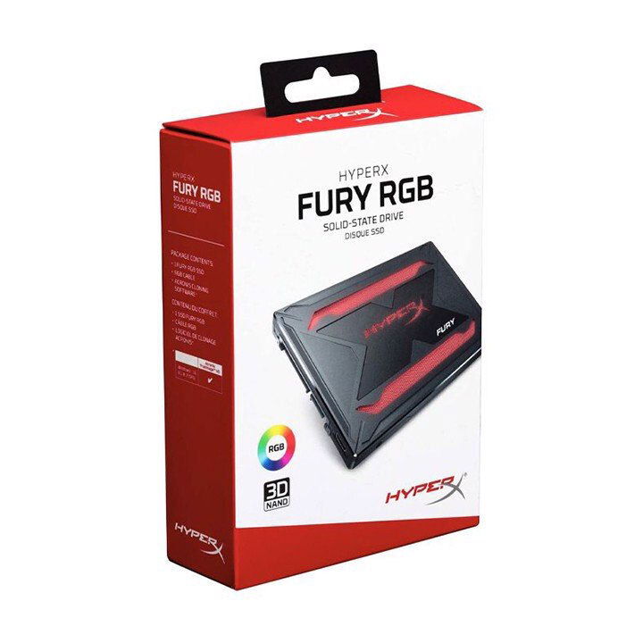 Ổ cứng SSD Kingston HyperX Fury RGB 240GB 2.5 inch Sata 3 (SHFR200/240G)