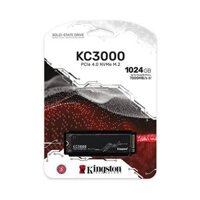 Ổ CỨNG SSD KINGSTON KC3000 1024GB NVME M.2 2280 PCIE GEN 4 X 4 ĐỌC 7000MB/S, GHI 6000MB/S