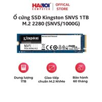 Ổ cứng SSD Kingston SNVS 1TB/2TB NVMe M.2 2280 PCIe Gen 3 x 4 (Đoc 2100MB/s, Ghi 1700MB/s)