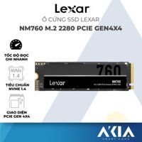 Ổ cứng SSD Lexar NM760 M.2 2280 Gen4x4 NVMe, Tốc độ đọc 5300MB/s, ghi 4500MB/s, chính hãng